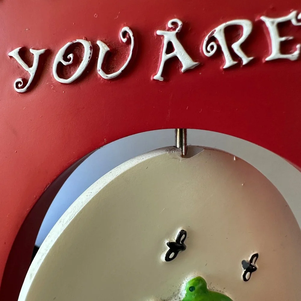 Russ Berrie Today You Are My Prince A Toad Frog Picture Frame Red 4x6 Princess